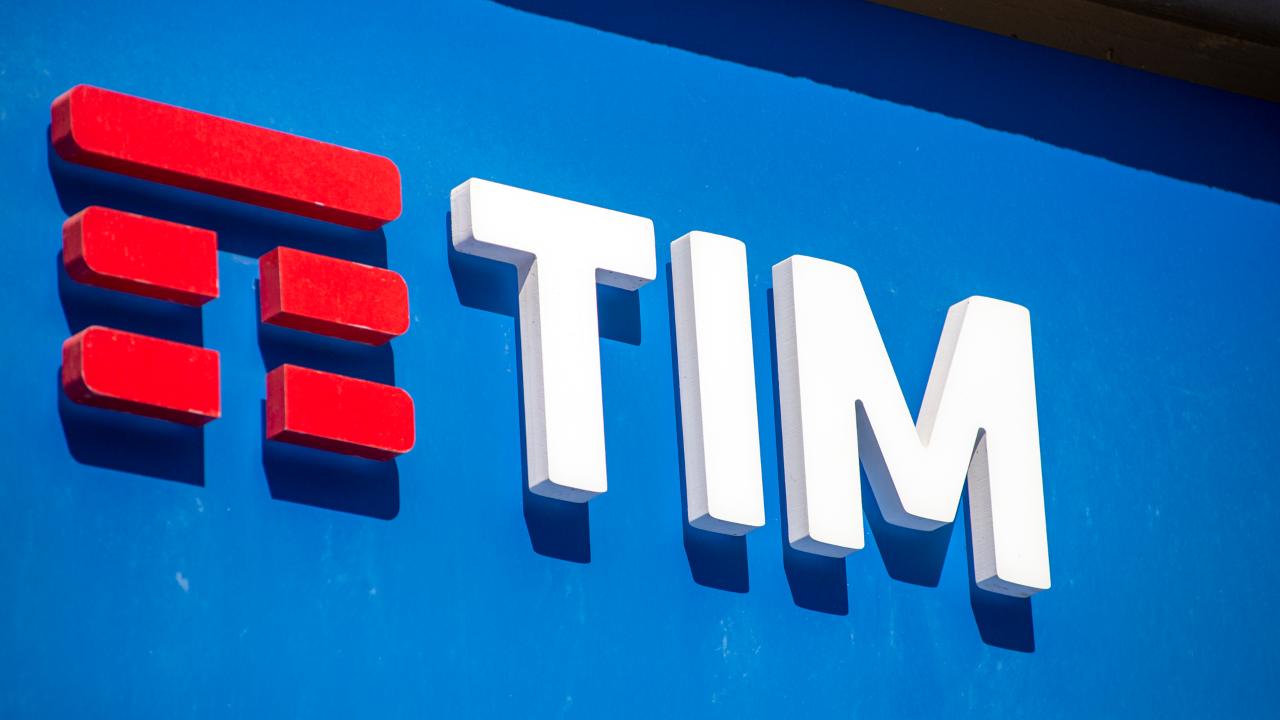 Il logo della compagnia telefonica TIM